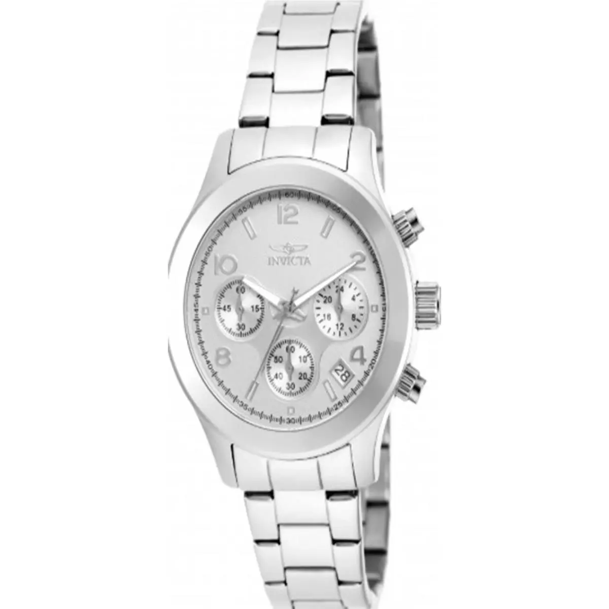 Women`s 19216 Angel Quartz Chronograph Silver Dial Watch by Invicta