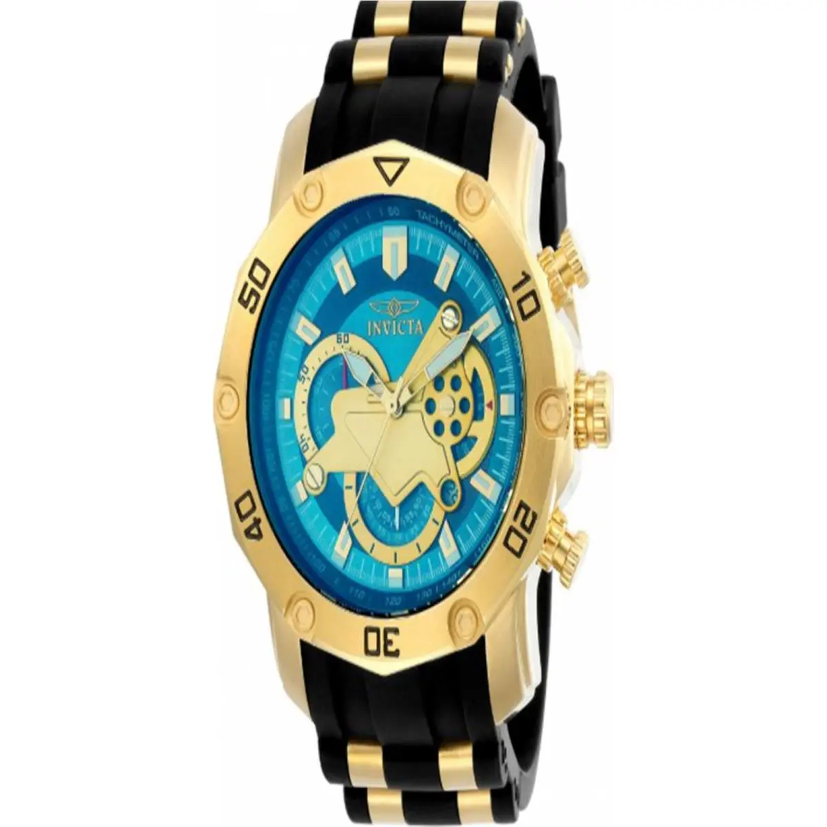 Men`s 23426 Pro Diver Quartz Multifunction Blue Dial Watch by Invicta