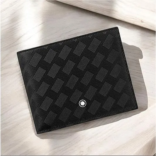 Montblanc Extreme 3.0 Wallet 6CC Black Leather Bifold Luxury Wallet