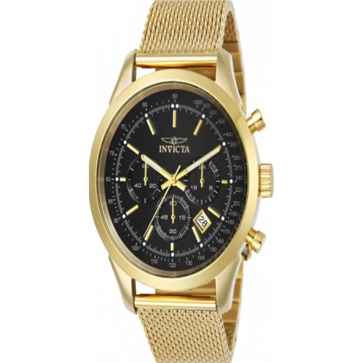 Invicta Men`s 25223 Speedway Quartz Chronograph Black Dial Watch