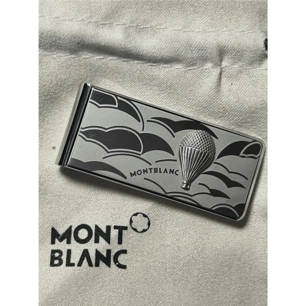 Stainless Steel Money Clip Hot Air Balloon Design Luxury Gift by Montblanc