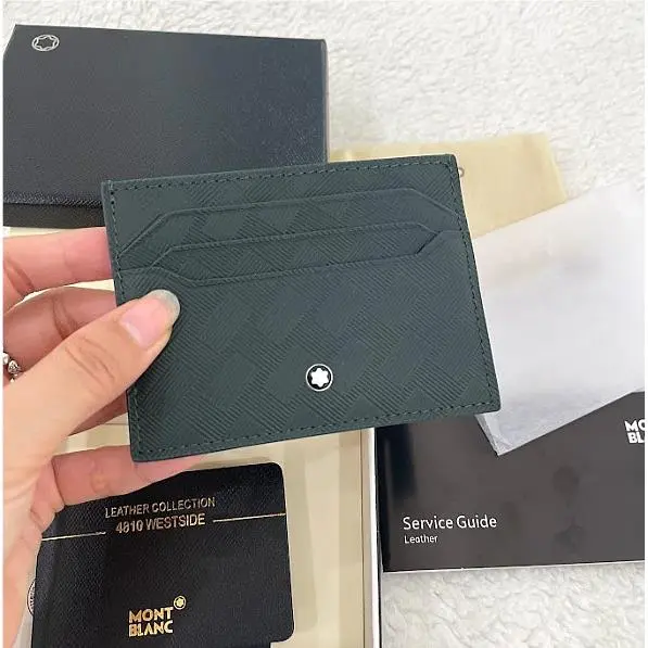 Meisterstuck 6CC British Green Leather Card Holder Luxury 2026 by Montblanc
