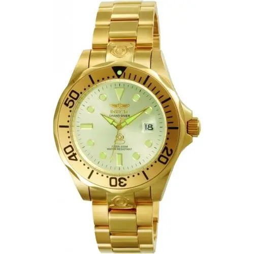 Grand Diver Automatic Men`s 47mm Watch Gold 3051 by Invicta