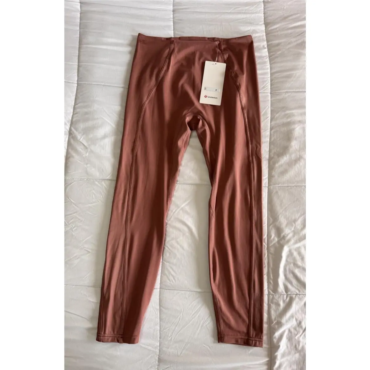Lululemon Align No Line Pant Satin High-rise 25 Sz 10 Red Clay Soldout