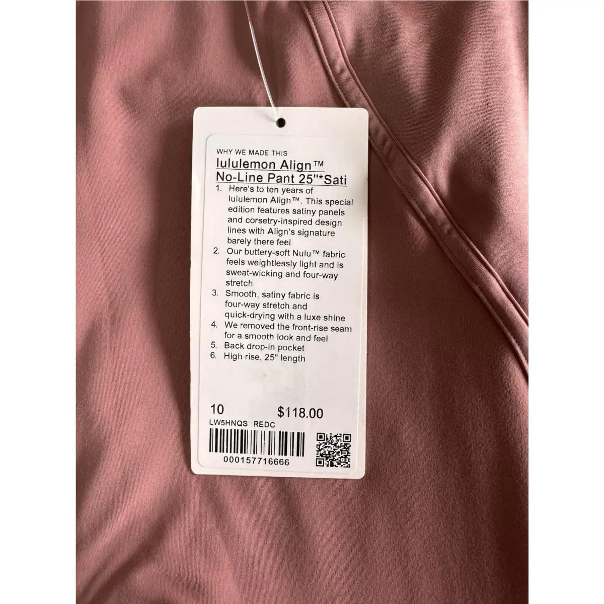 Lululemon clothing - Red Clay 1