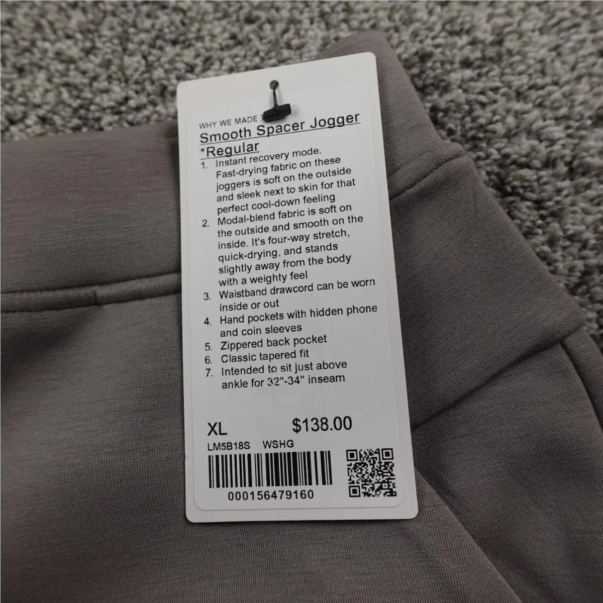 Lululemon clothing - Gray 6