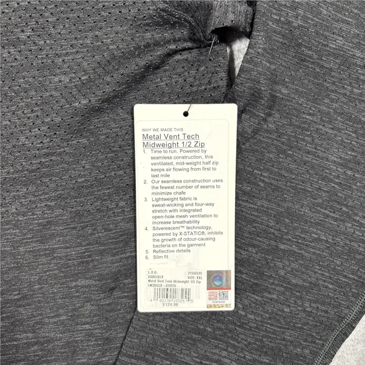 Lululemon clothing - Metal Vent Tech Half Zip - Black 1
