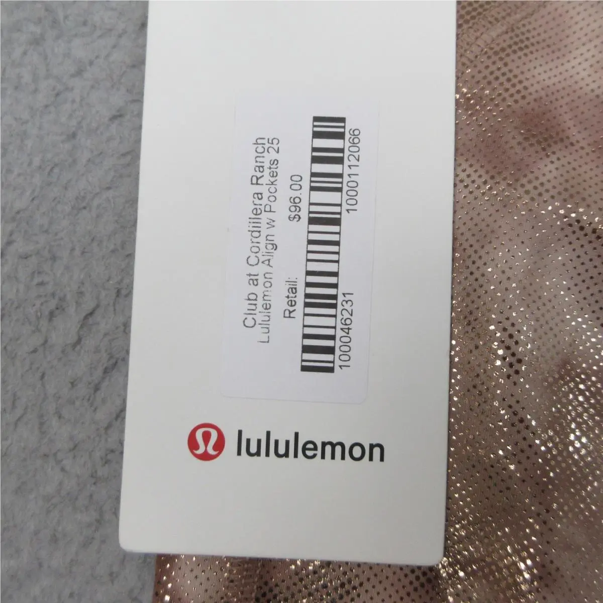 Lululemon clothing - Gold 10