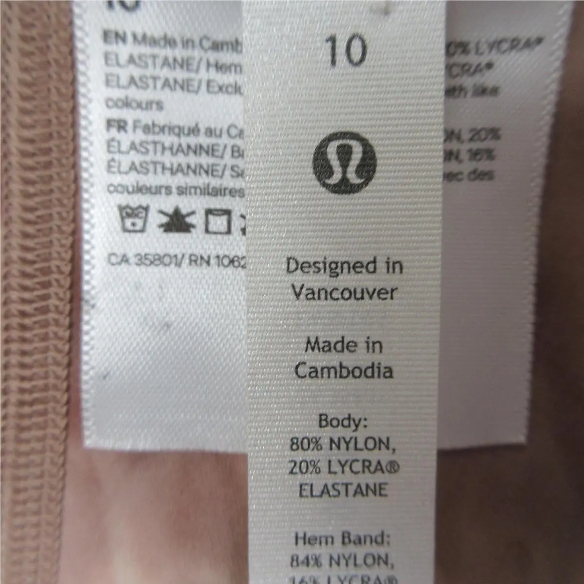Lululemon clothing - Gold 7