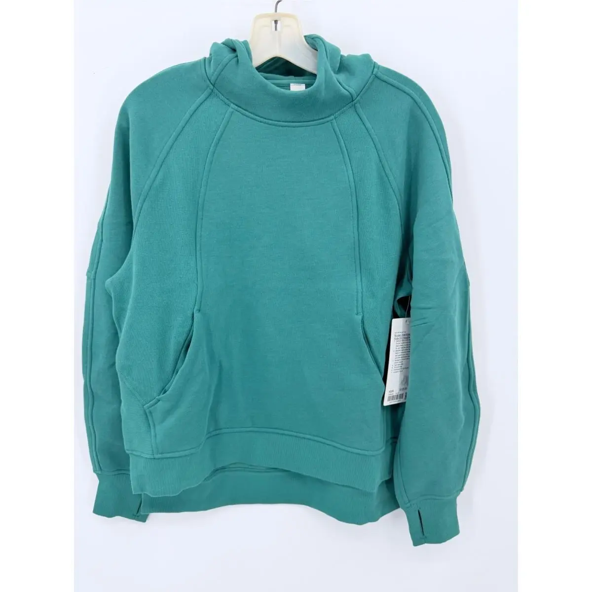 Lululemon Scuba Oversized Side-slit Hoodie Womens Xs/s Teal Lagoon Pullover