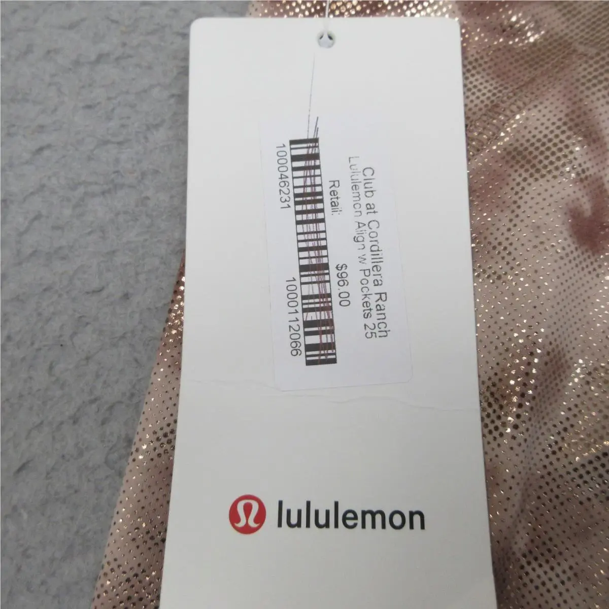 Lululemon clothing - Gold 9