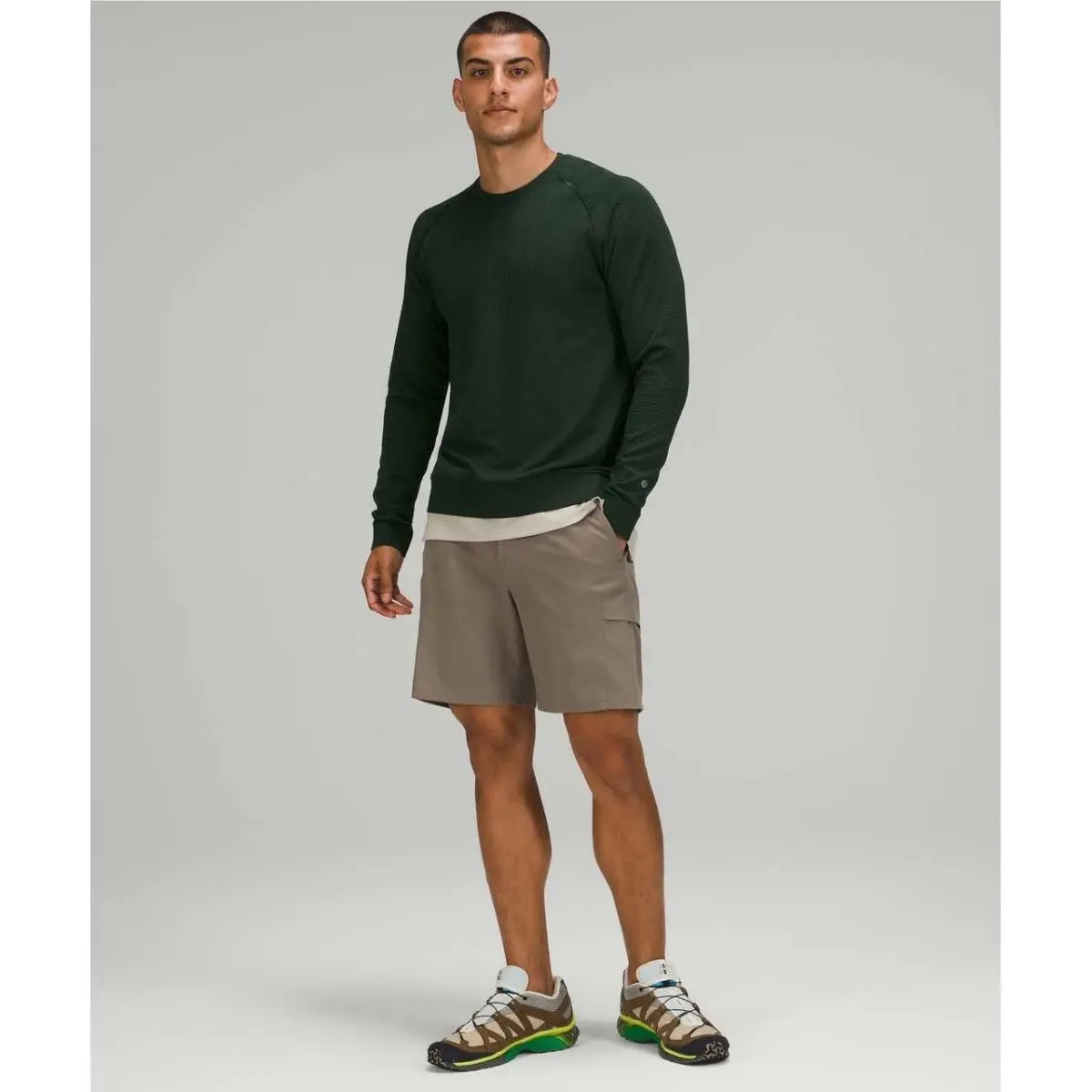 Lululemon Engineered Warmth Long Sleeve Crew Rainforest Green XS