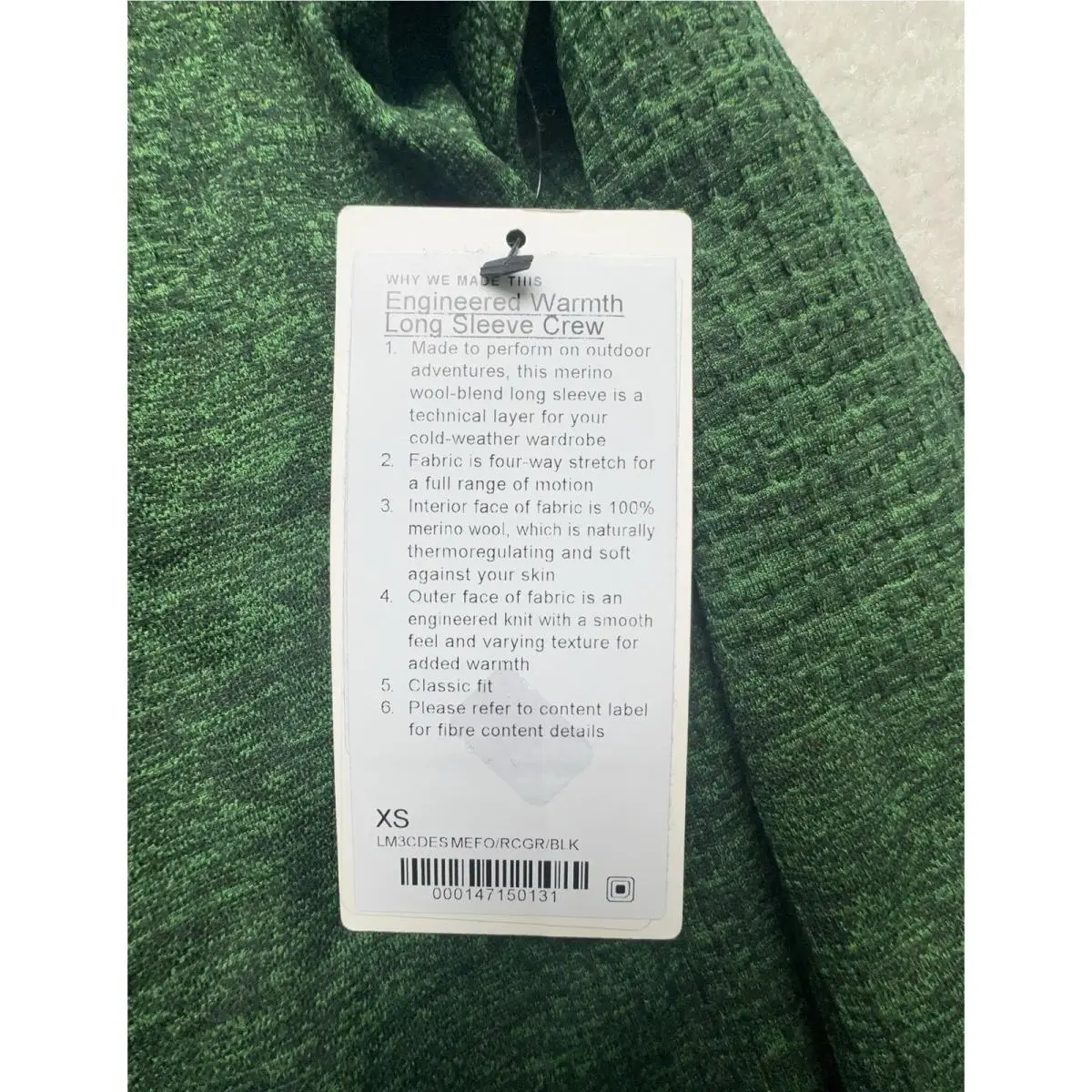 Lululemon clothing - Lululemon Engineered Warmth - Engineered Warmth - Green 4