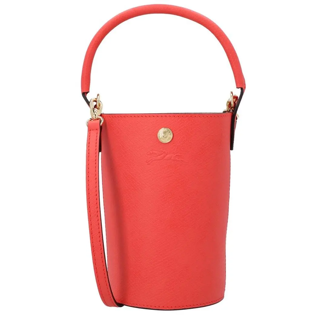 Épure Extra Small Leather Crossbody Bucket Bag Women`s Red by Longchamp