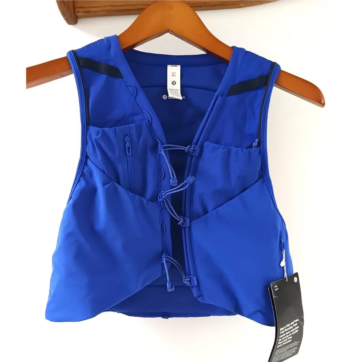 Lululemon Men`s Fast and Free Trail Running Vest Blue M/l