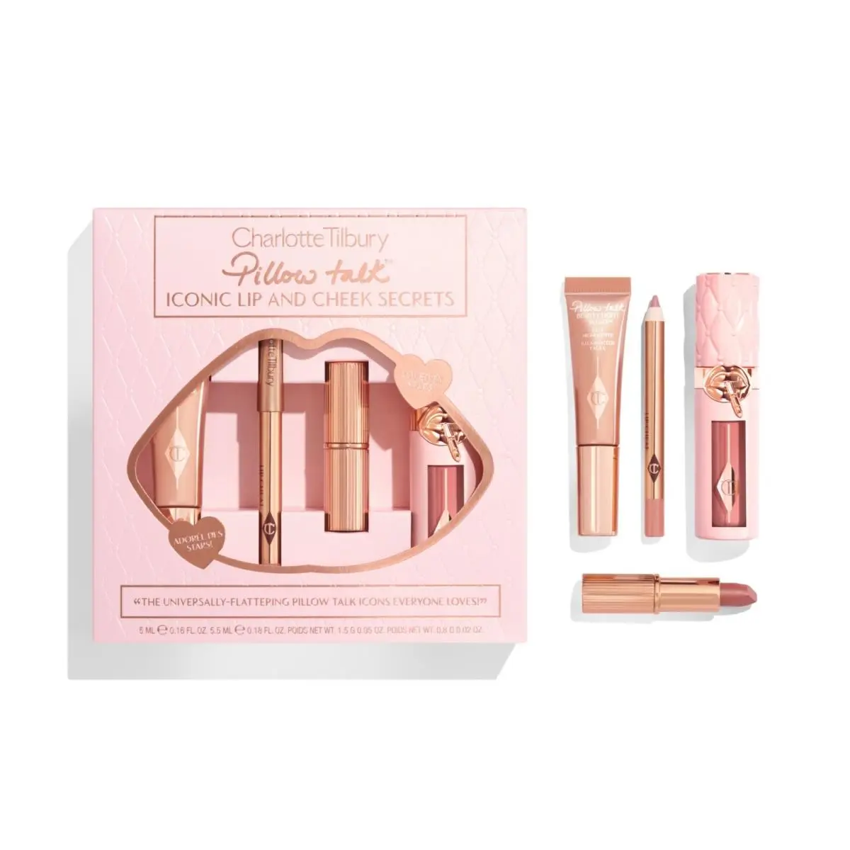 Pillow Talk Iconic Lip Cheek Secrets Set by Charlotte Tilbury
