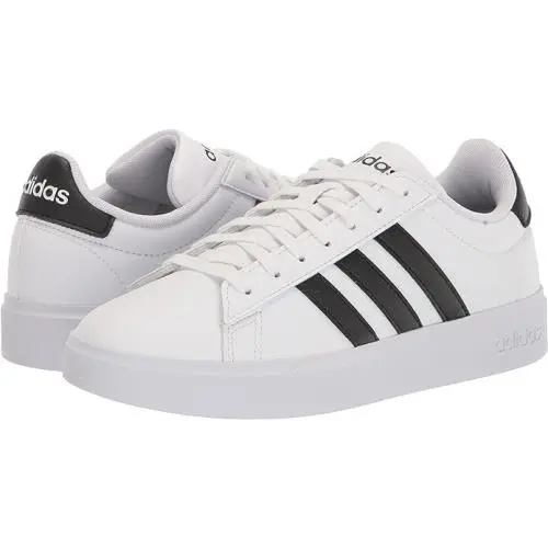 Unisex Kids  Grand Court Tennis Sneaker Shoe GW6511 White/black by Adidas