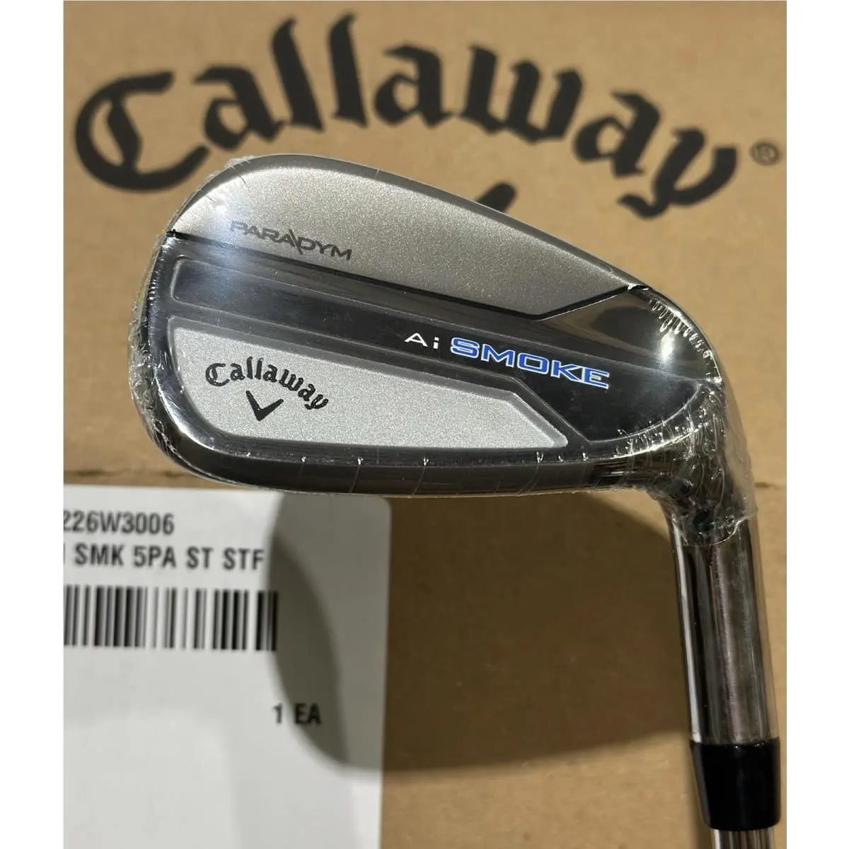 Callaway Paradym AI Smoke Iron Set 5-PW AW Steel Elevate Mph 95 Stiff RH