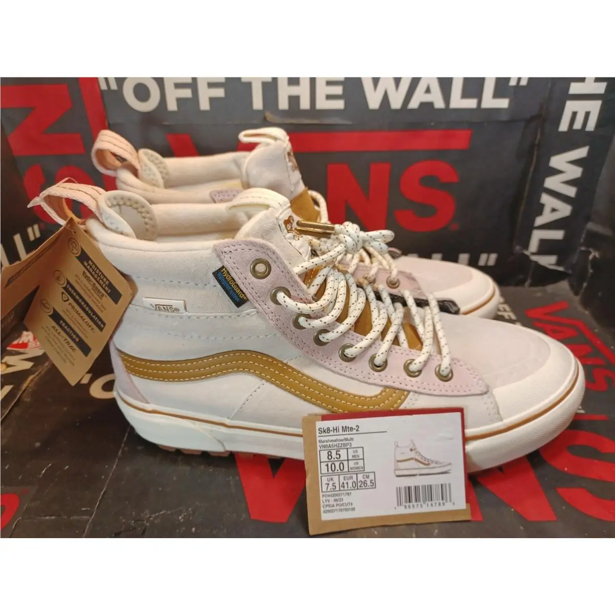 Vans shoes - VANS Sk8-Hi Mte-2 - VN0A5HZZ50K - White/Mauve Pink 9