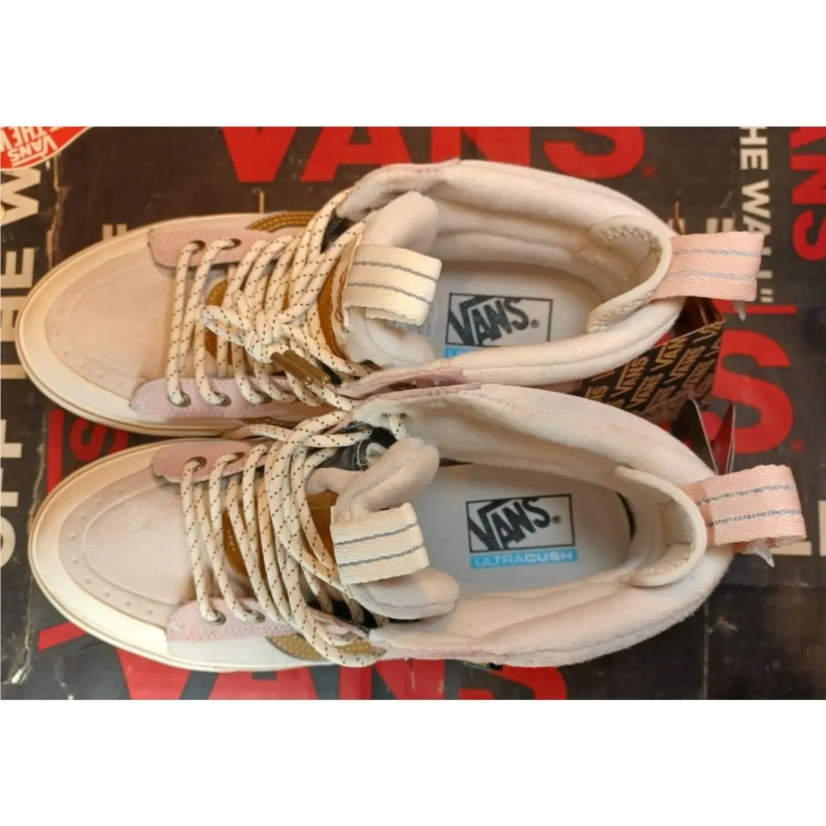 Vans shoes - VANS Sk8-Hi Mte-2 - VN0A5HZZ50K - White/Mauve Pink 3