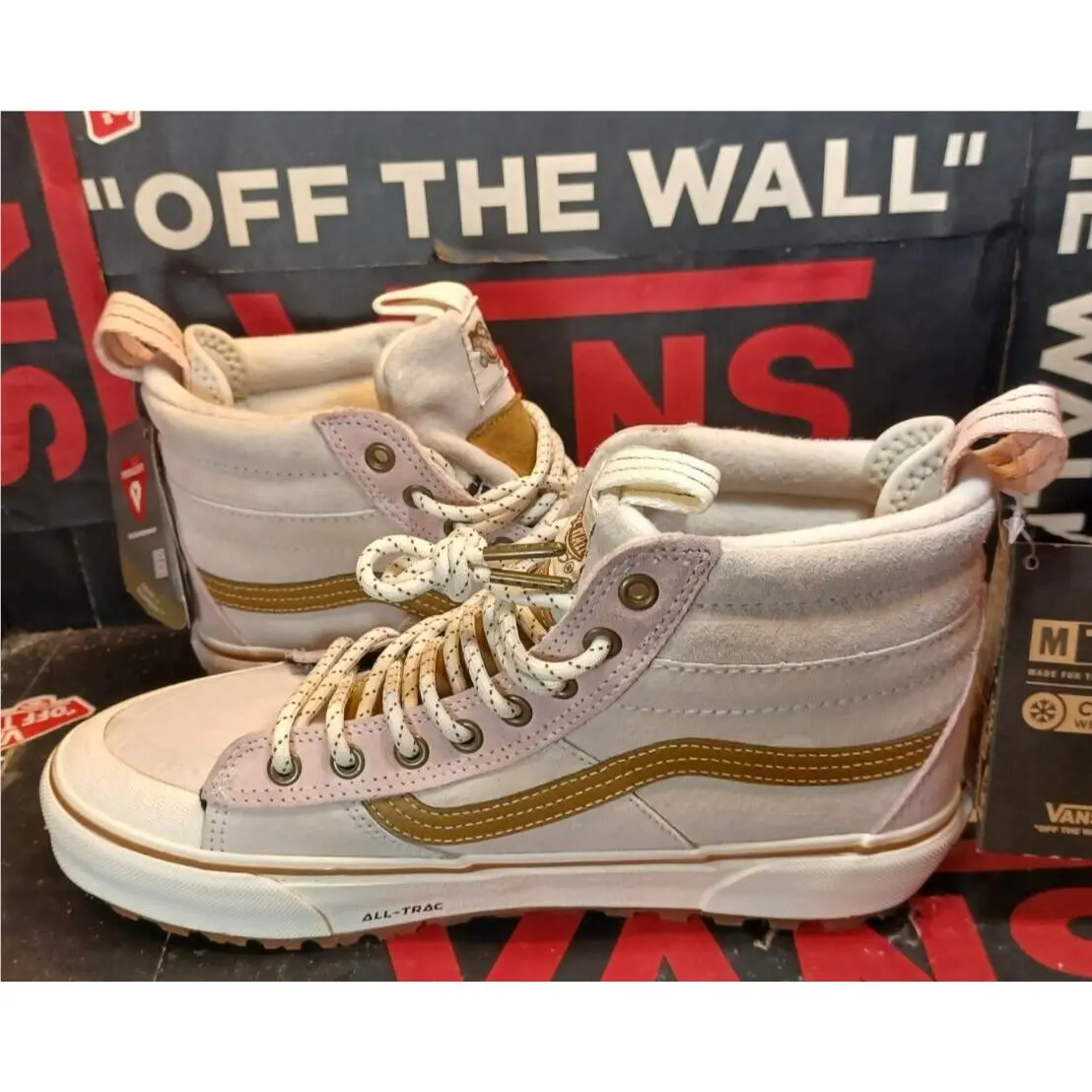 Vans shoes - VANS Sk8-Hi Mte-2 - VN0A5HZZ50K - White/Mauve Pink 7