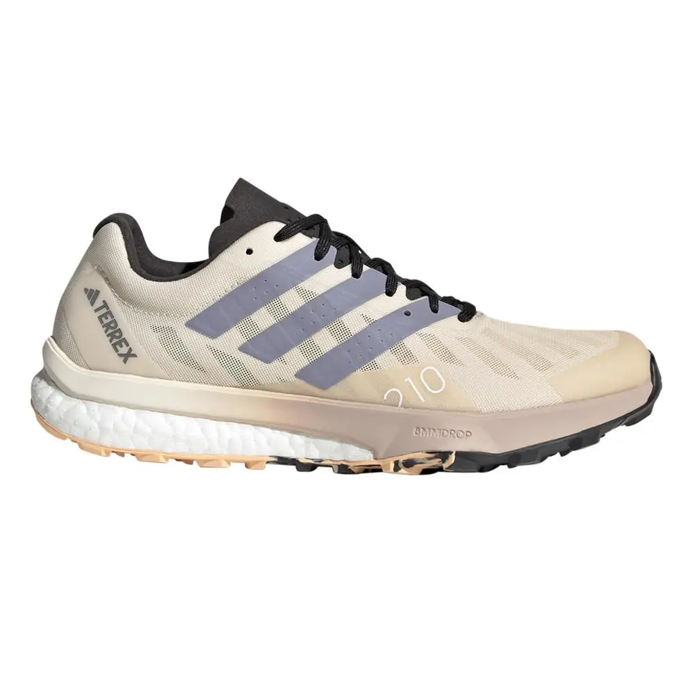 Adidas Terrex Speed Ultra Trail Running Womens Beige Sneakers Athletic Shoes HR