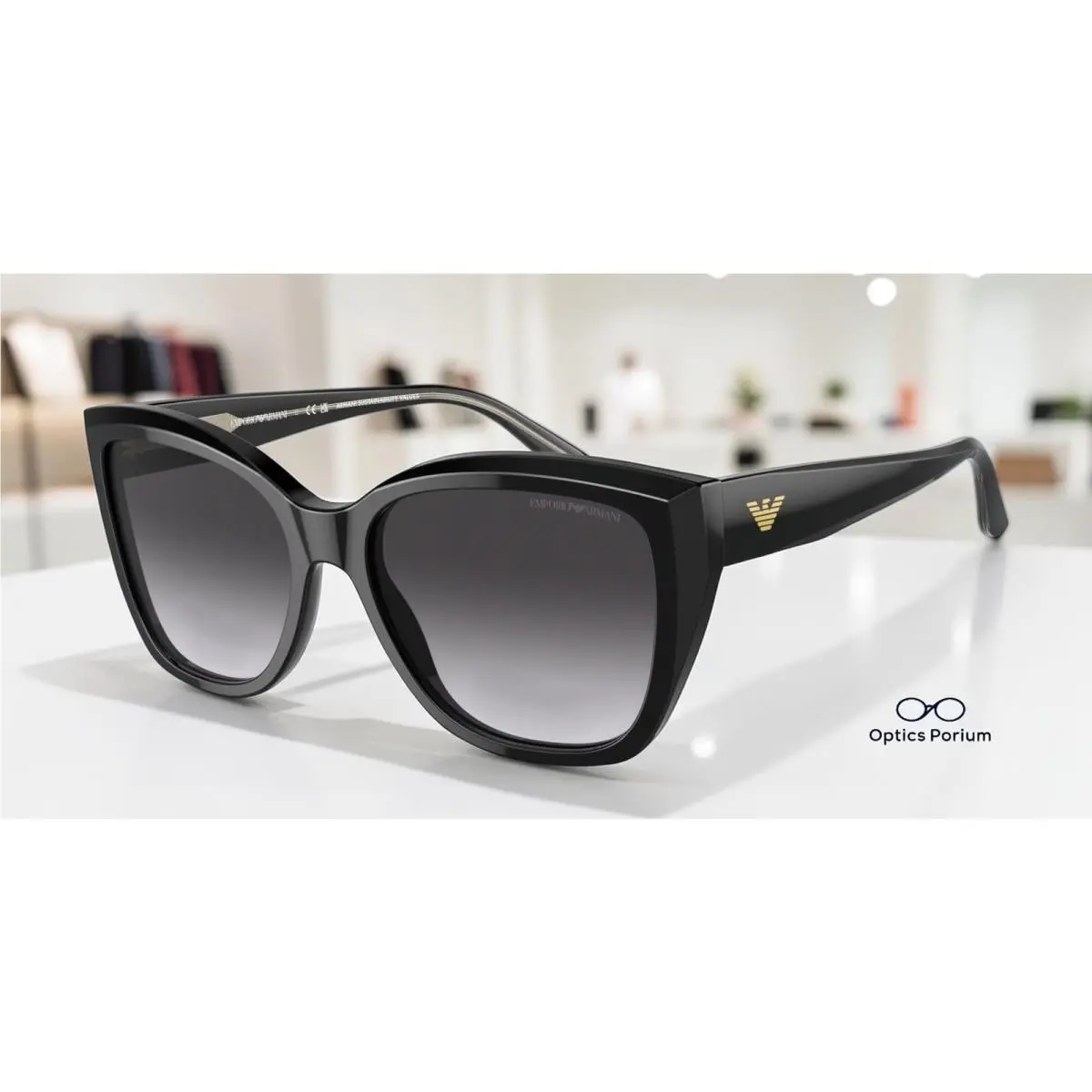 EA4198 50178G Black Gradient Grey 55 mm Women`s Sunglasses by Emporio Armani