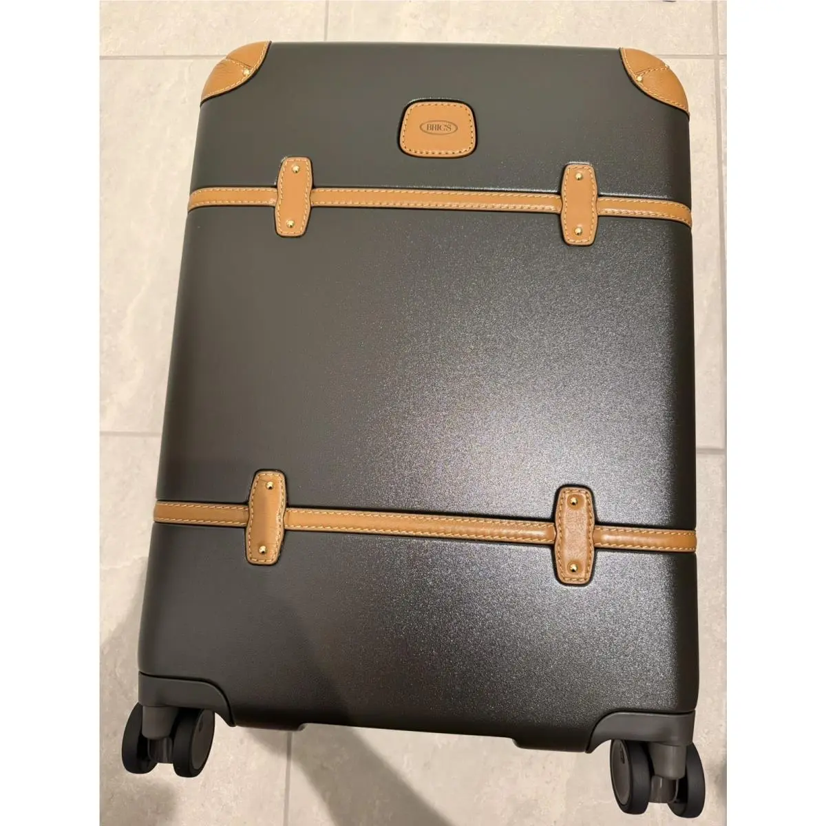 Bric`s Bric`s Bellagio Hardside Carry On Spinner Suitcase Trolley Trunk S 21 Olive