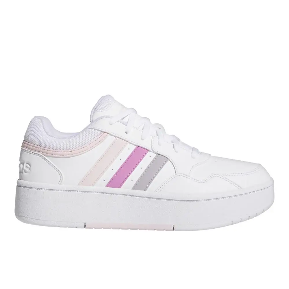 Adidas Hoops 3.0 Bold Womens White Sneakers Casual Shoes IH0182