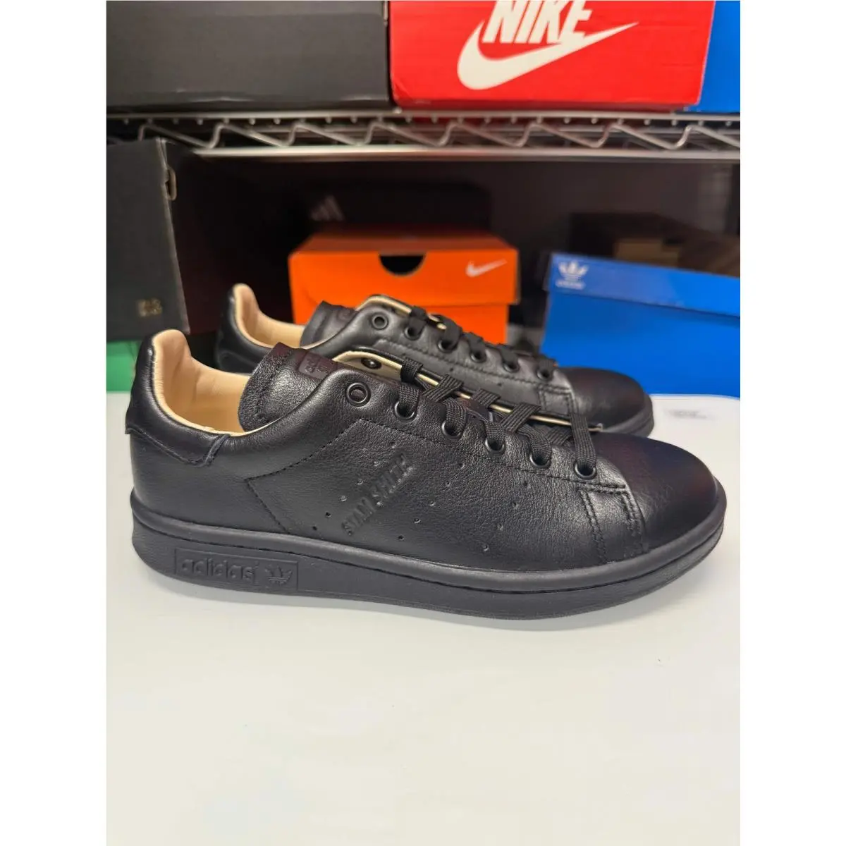 Adidas Men`s Stan Smith Lux Shoes Black IH2450
