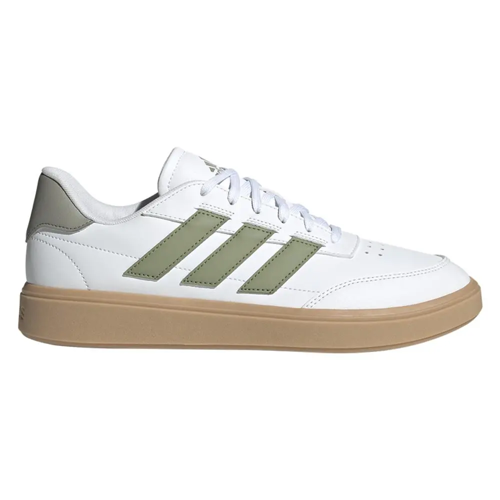 Adidas Courtblock Lace Up Mens White Sneakers Casual Shoes IG6869