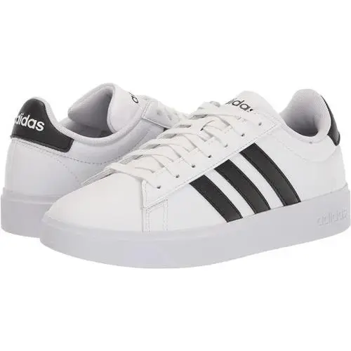 Unisex Kids  Grand Court 2.0 Tennis Sneaker Shoe White/black by Adidas