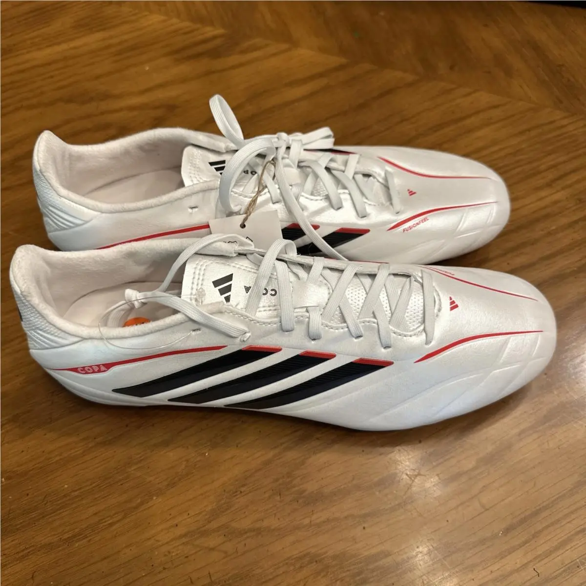 Copa Pure IV League Men Soccer Cleats White Black Red JQ0484 Size 9.5 by Adidas