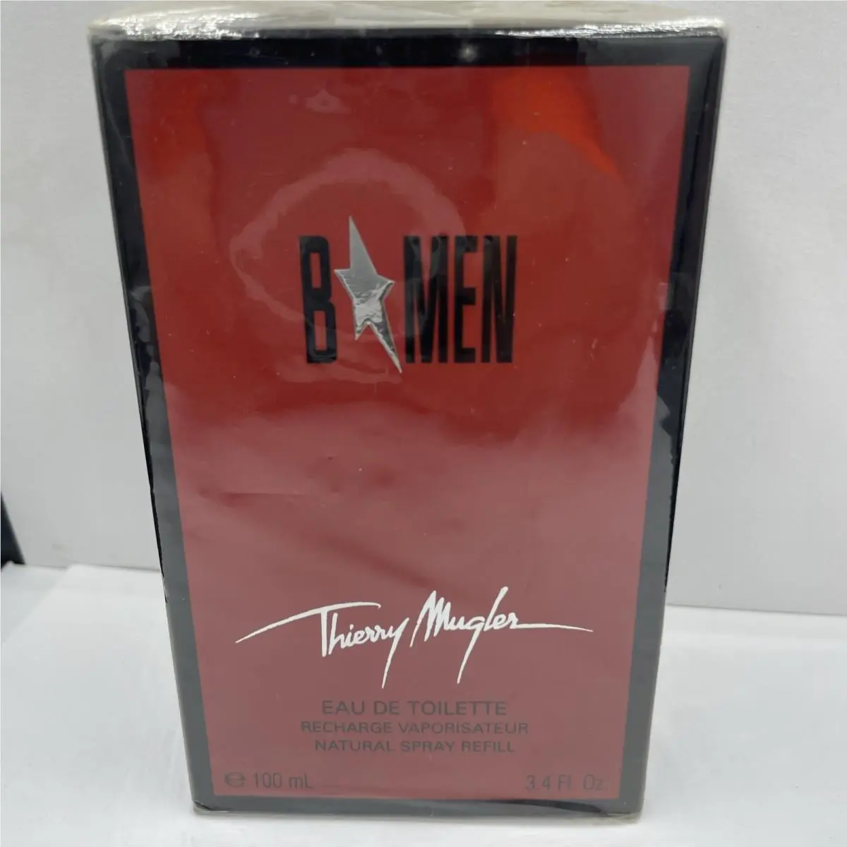 B Men By Thierry Mugler 3.4 oz / 100 ml Edt Spray Recharge Refill Rare