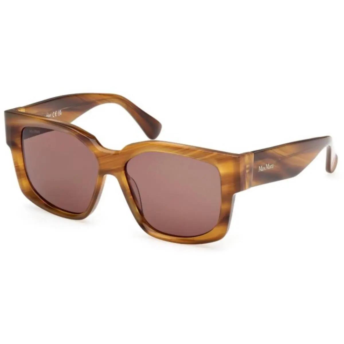 Women`s Sunglasses Dark Brown/other Acetate Square Frame MM0145 5450E by Max Mara