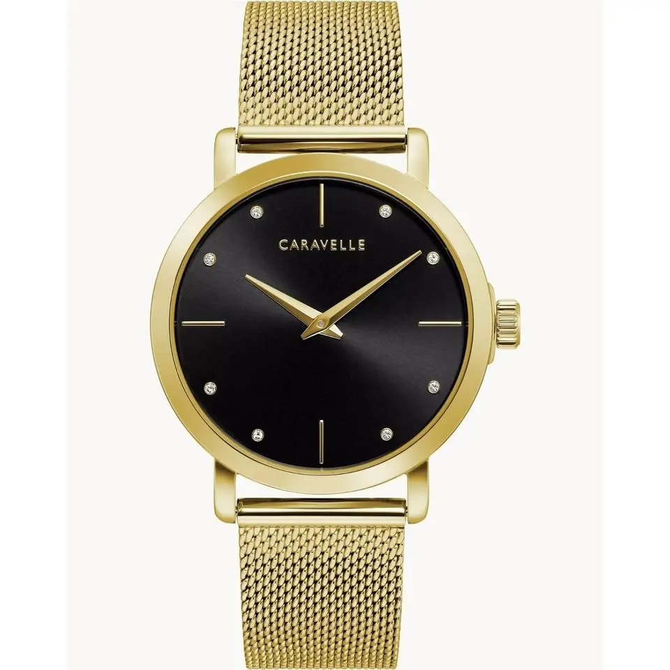 Caravelle  Women`s Quartz Gold-tone Watch 36mm 44L256 by Bulova