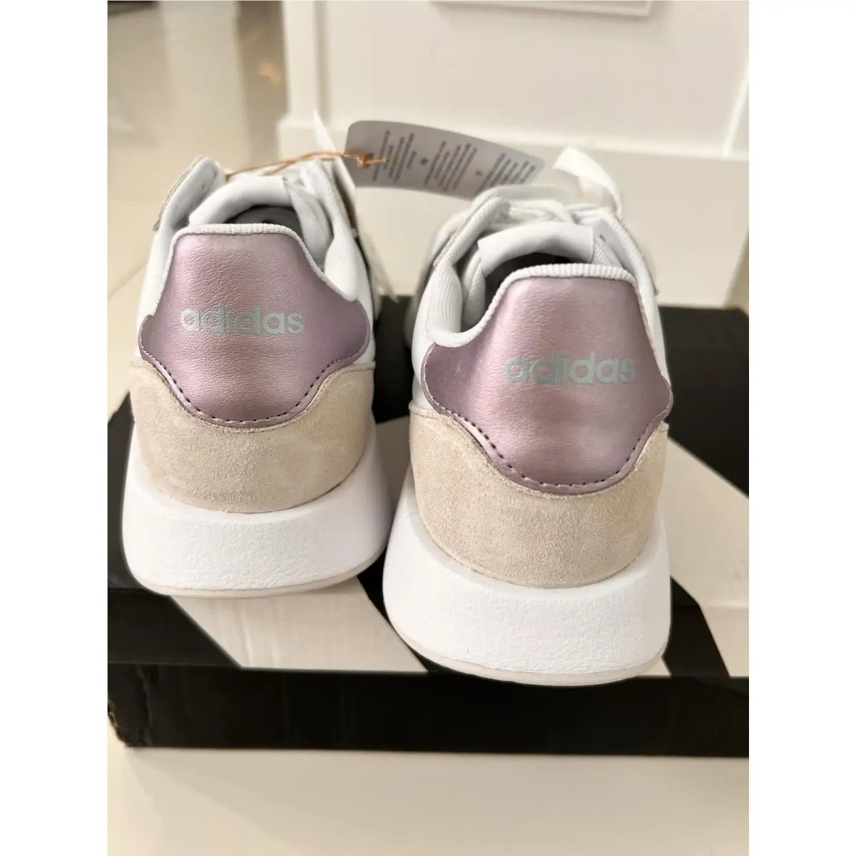 Adidas shoes - adidas Run 60S - Run - GX1713 - Cloud White / Matt Purple Met. / Dash Grey 7