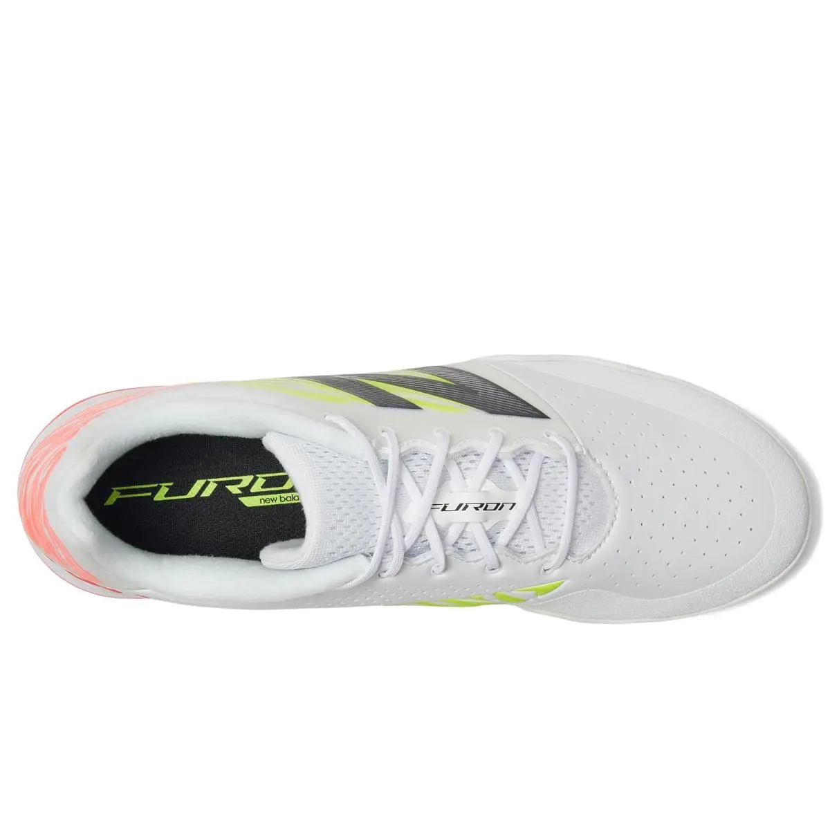 New Balance shoes - White/Energy Red/Hi-Lite 7