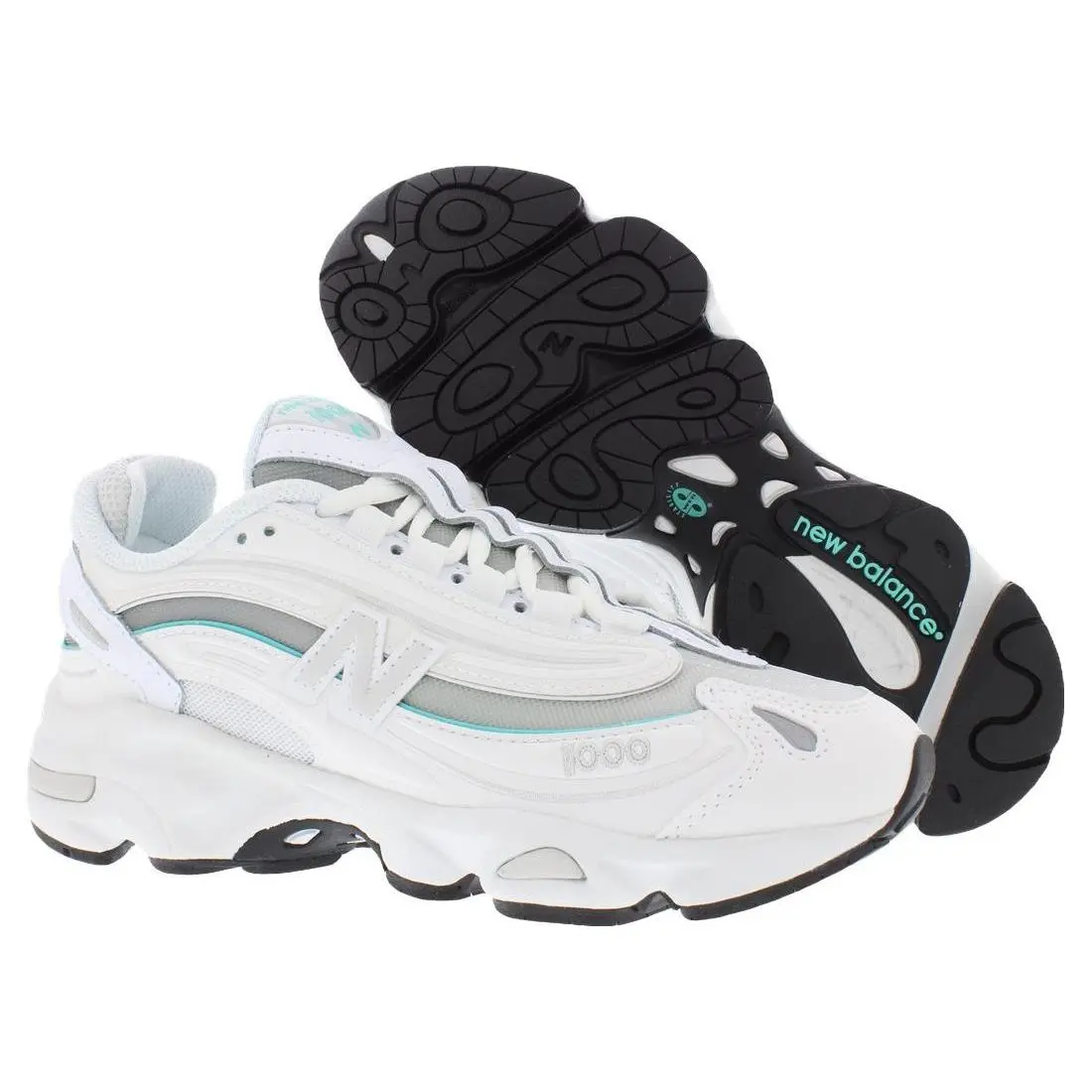 New Balance shoes - White/Green, Main: White 3