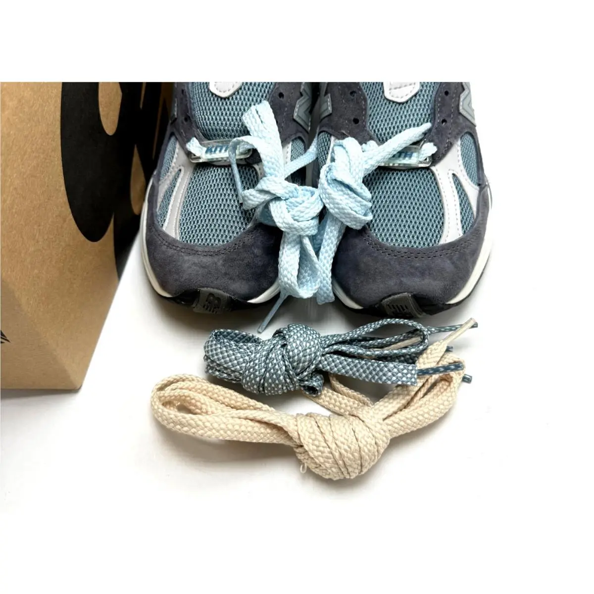 New Balance shoes - 991v2 MiUK Kith Osaka Pack Made in UK - U991KH2 - Asphalt/Lead/Oyster Mushroom 14