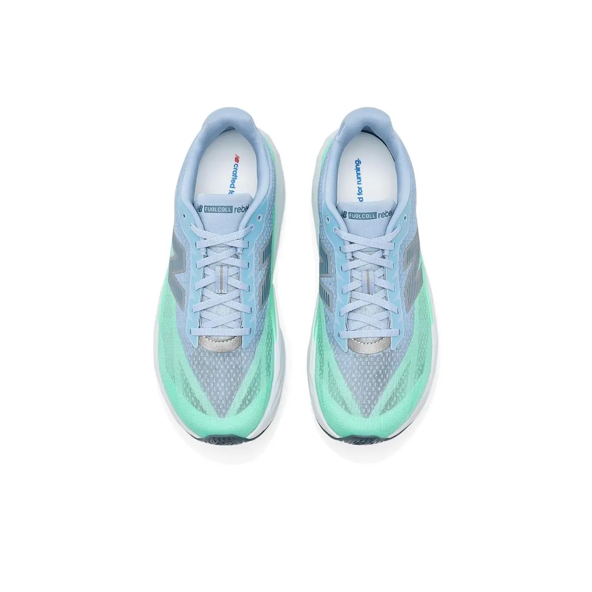 New Balance shoes - Light Arctic Grey/Bright Mint 7