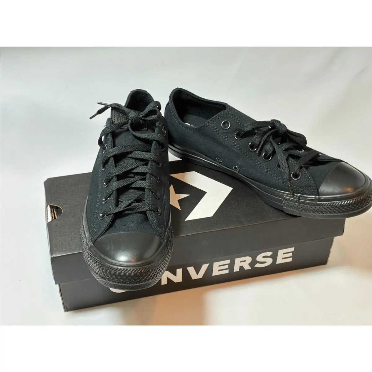 Chuck Taylor All Star Low Ox Black Monochrome M5039C Women`s Sizes by Converse