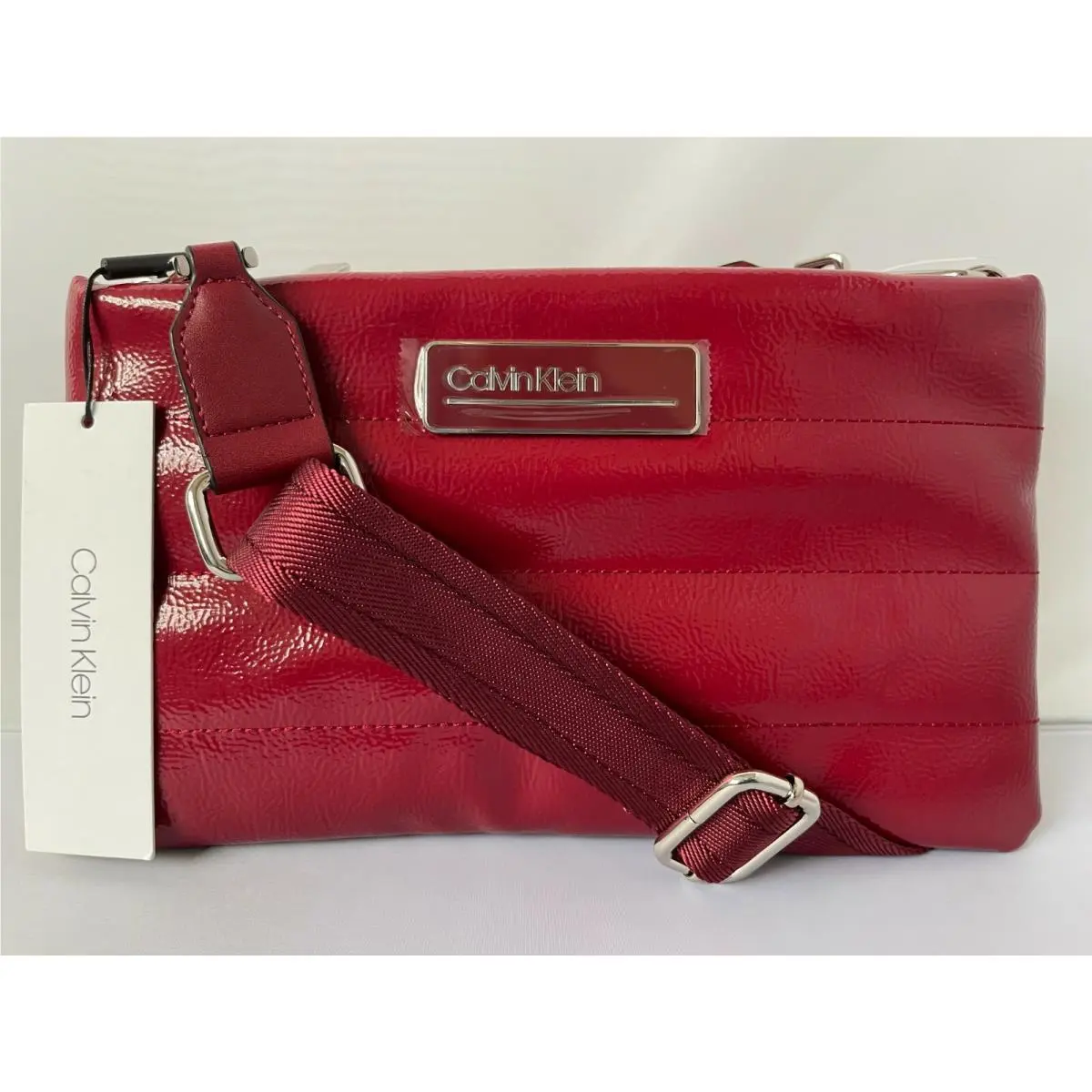 Jaina Crossbody Handbag Country Red 118 by Calvin Klein