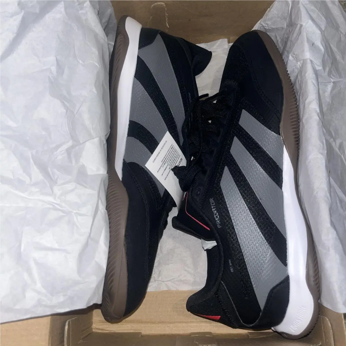 Adidas Predator League In Black Bred Red Indoor Soccer Cleats ID3781 Men`s S 8