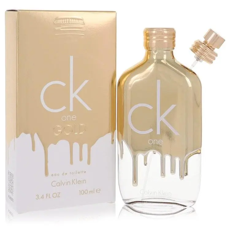 CK One Gold by Calvin Klein Eau De Toilette Spray Unisex 3.4 oz For Men