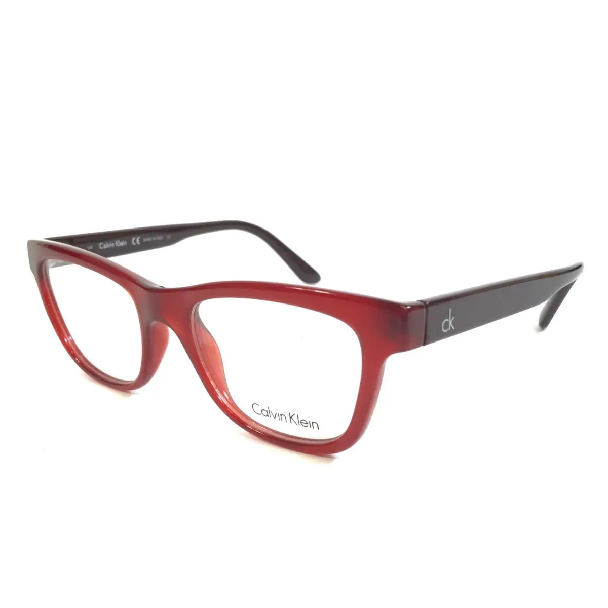 Eyeglasses Frames CK5908 615 Brown Red Cat Eye Full Rim 51-18-140 by Calvin Klein