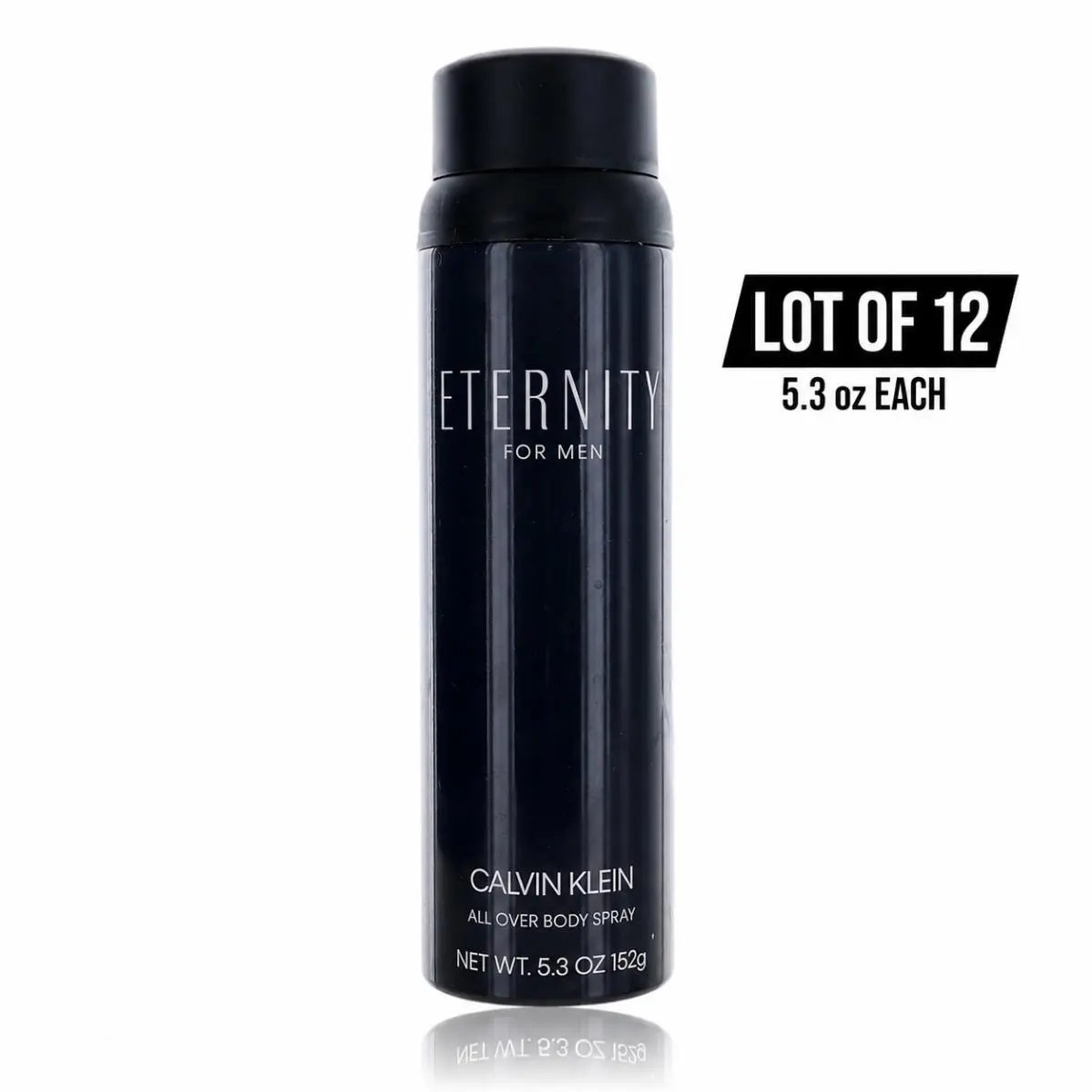 Lot of 12 Eternity For Men by Calvin Klein 5.3 oz Body Spray For Men