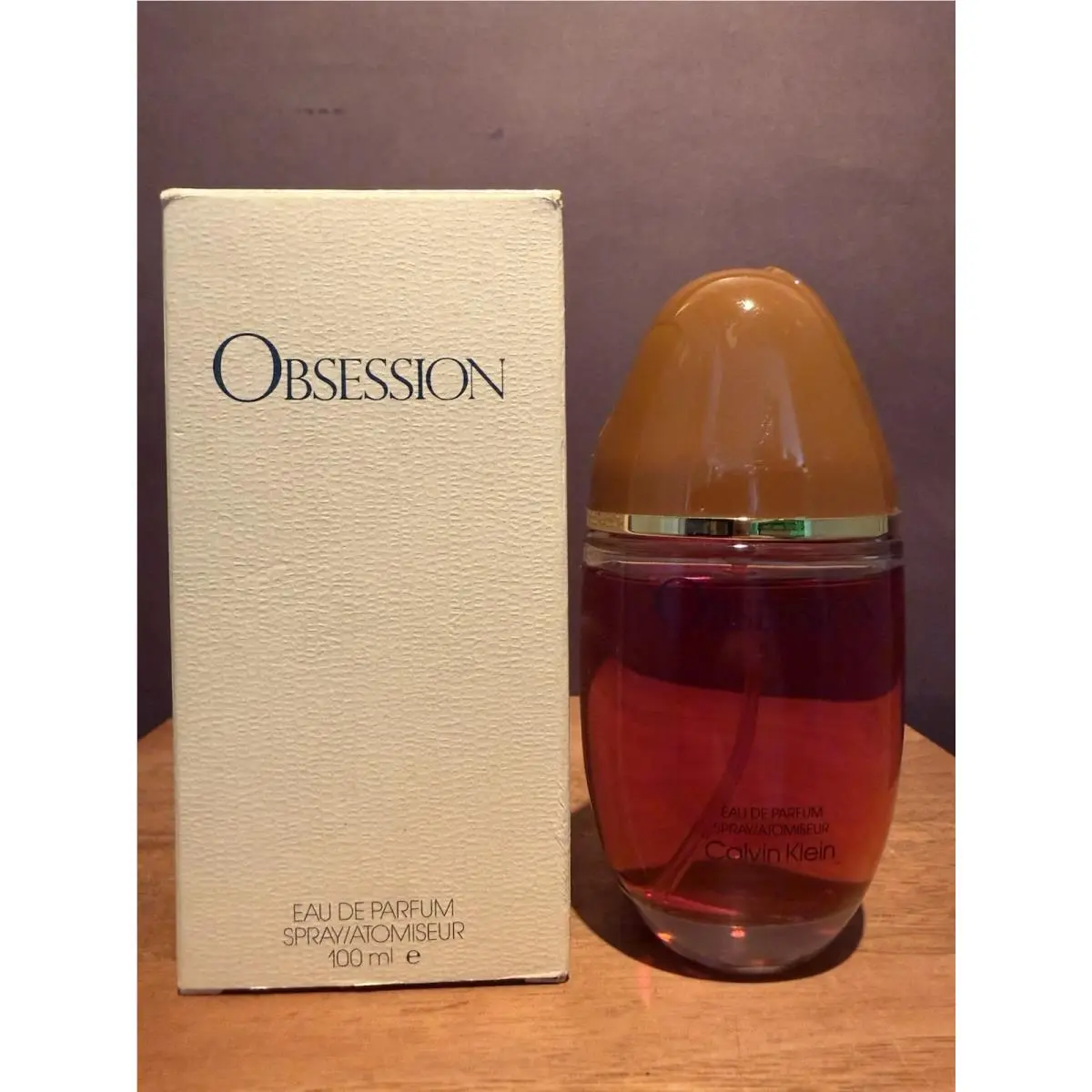 Obsession  100 ml Eau de Parfum Spray Vintage Pre-barcode Ultra Rare by Calvin Klein