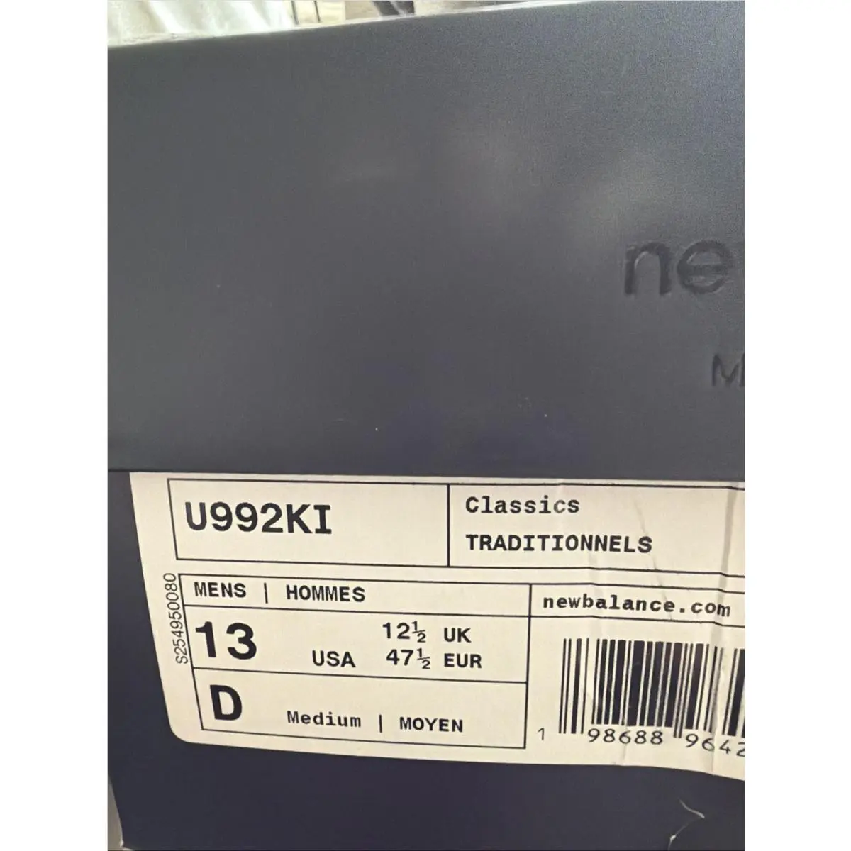 New Balance shoes - New Balance 992 - U992KI - Grey (UPC: 0198688964070) 3