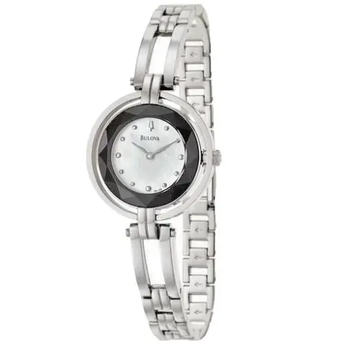 Women`s Watch Stainless Steel Mother of Pearl Dial 96L159 by Bulova